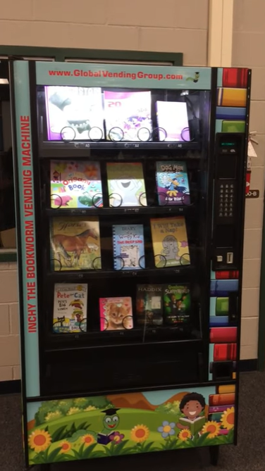 Northside ISD library book vending machine