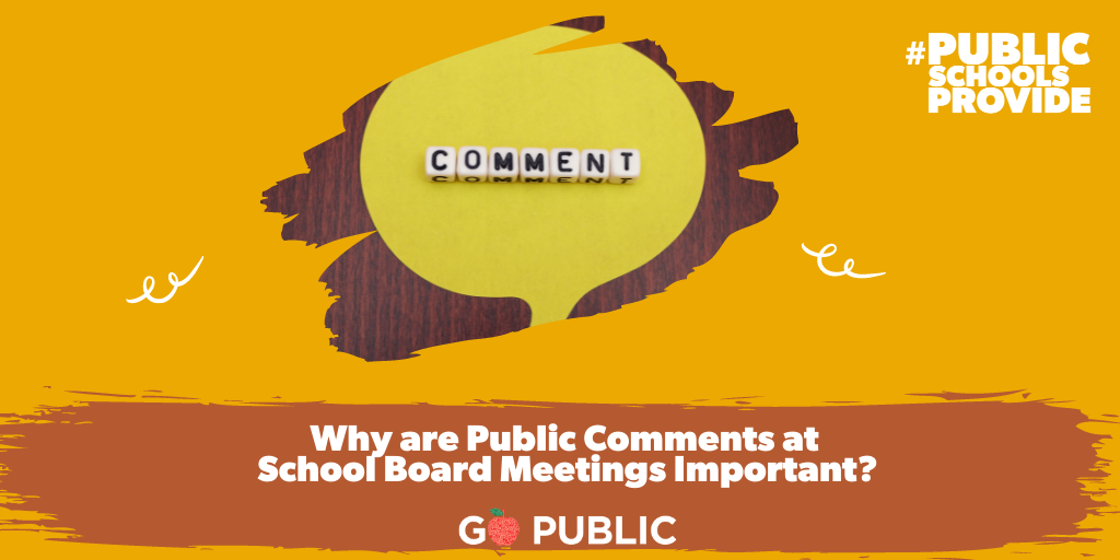 public comments school board meetings parents