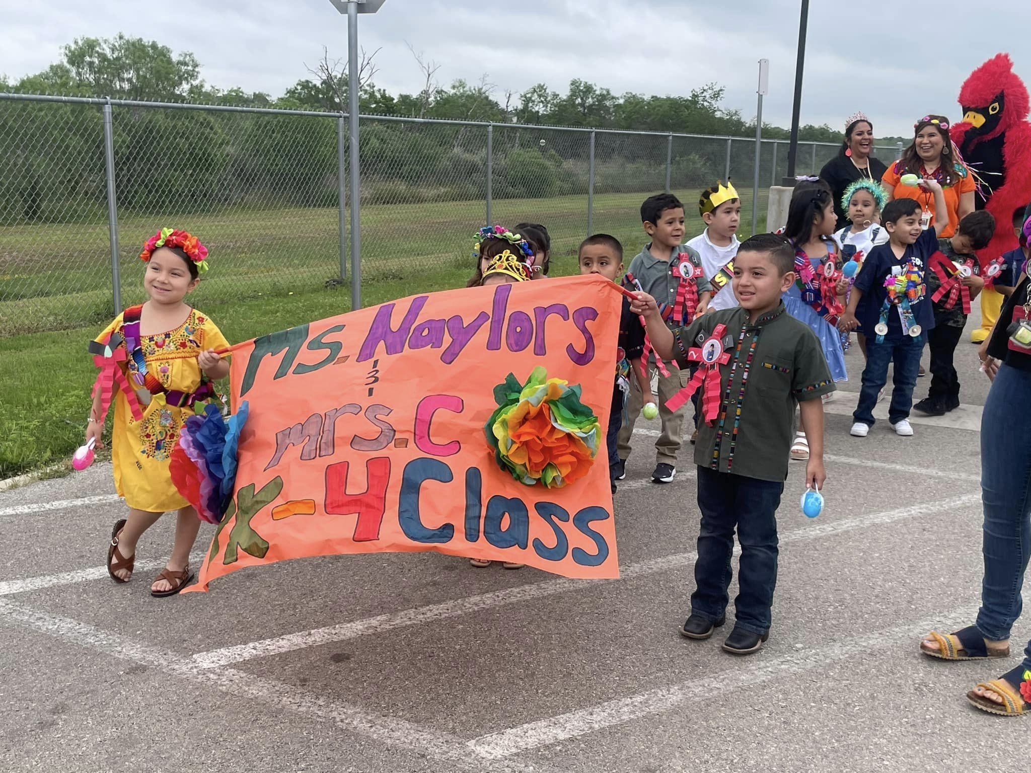 Southside ISD students in the fiesta parade.
