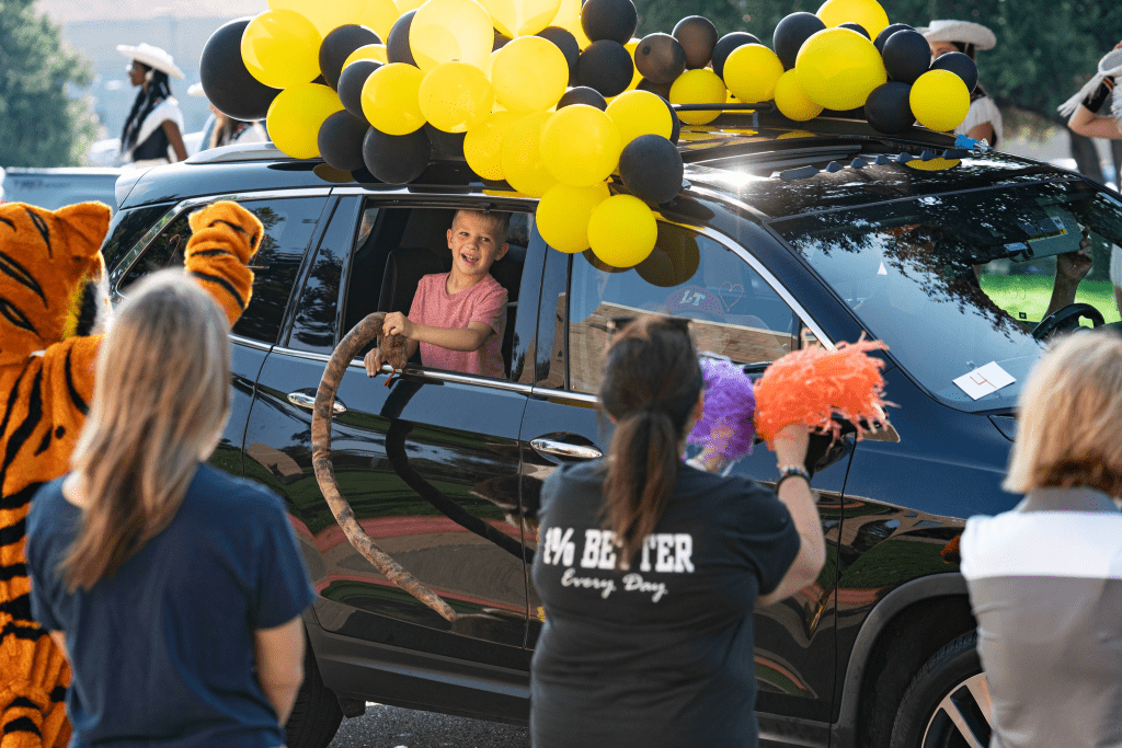 Lake Travis ISD Kindergarteners Club Car Parade and Corral