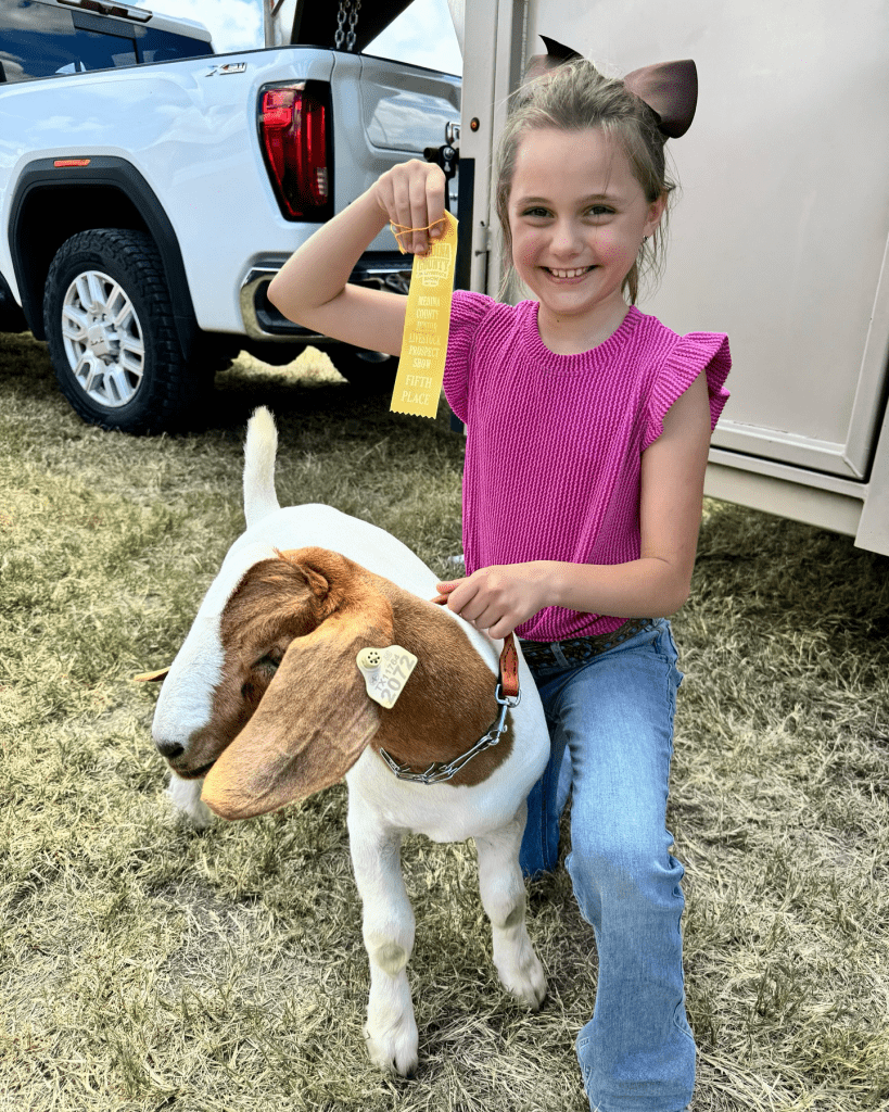 Hondo ISD goat show student award