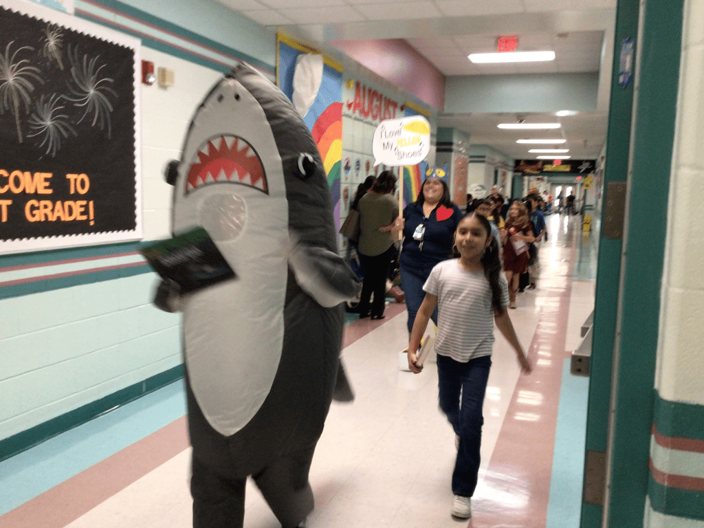 United ISD students at Muller Elementary celebrated a love for literacy with the Accelerated Reader Book Character Parade.