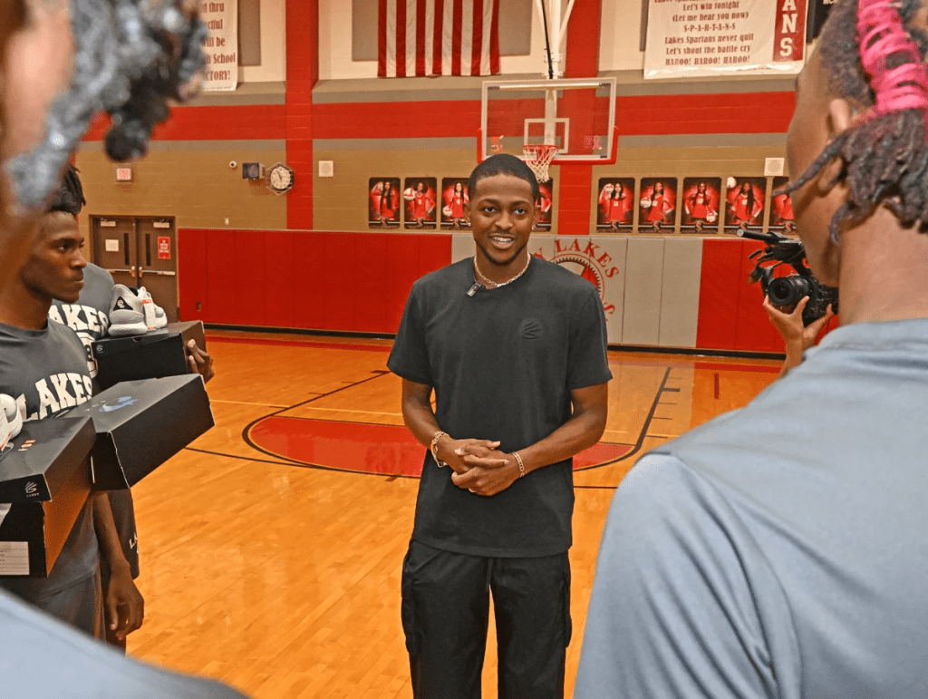 Nba star visits former high school