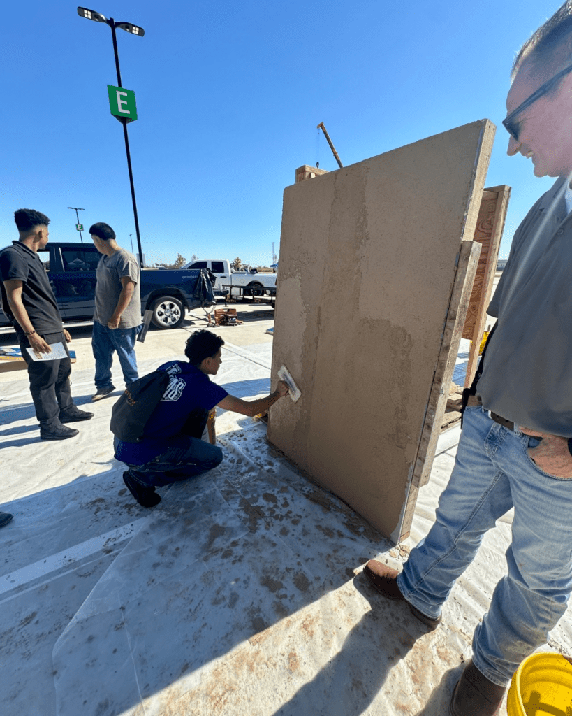 students exploring trades day