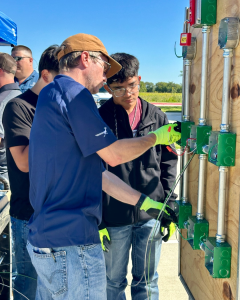 student learning during trades day activity