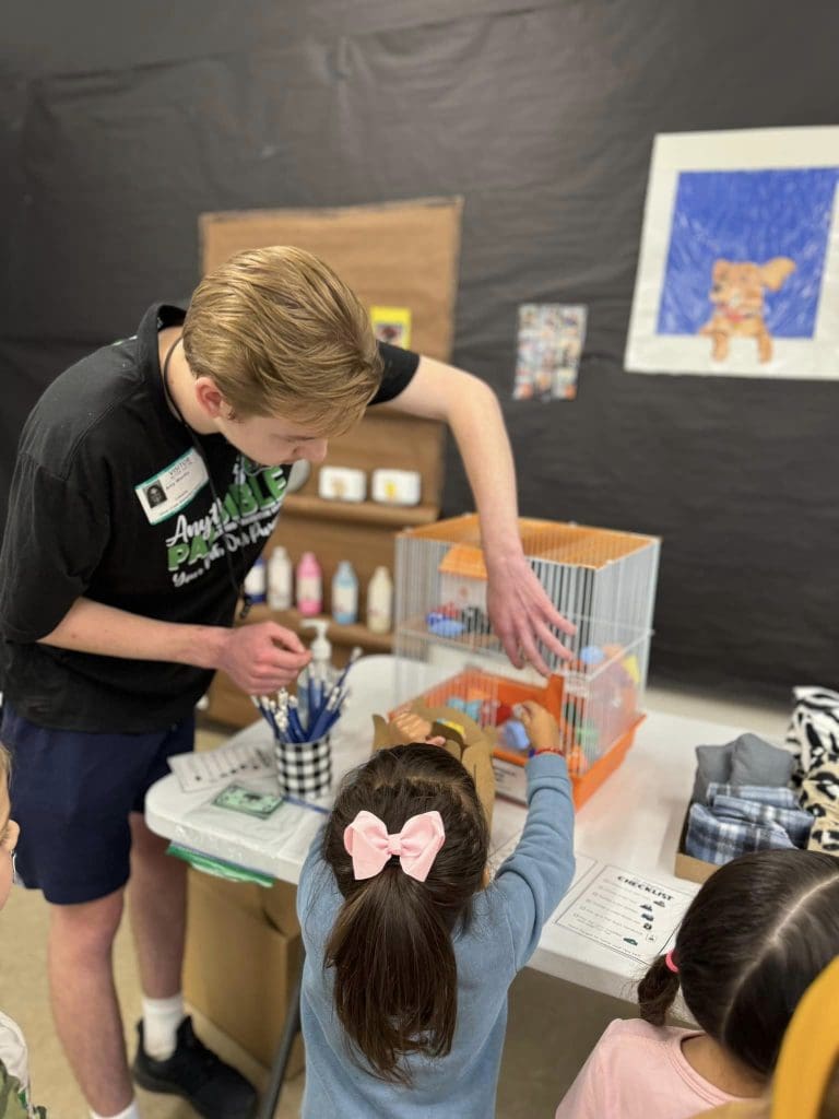 Azle ISD students from the district’s Special Education Transition Center visited Silver Creek Elementary for Pre-K Pet Adoption Day.