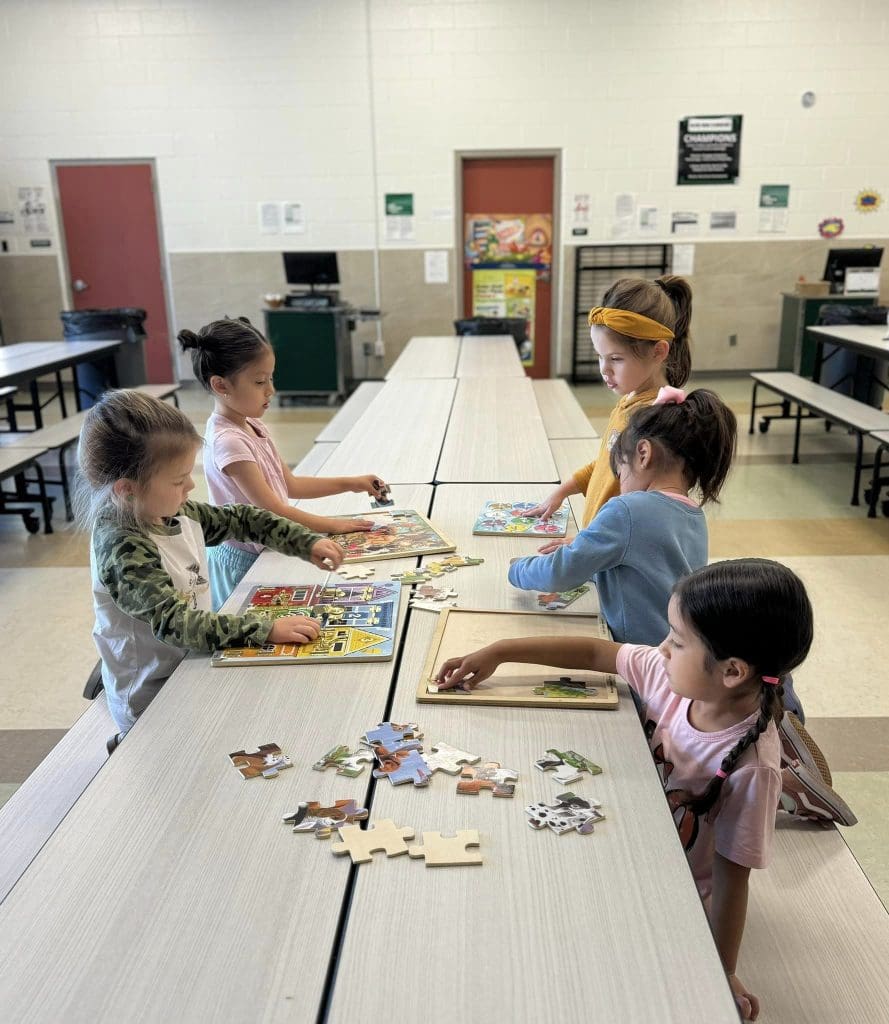 Azle ISD students from the district’s Special Education Transition Center visited Silver Creek Elementary for Pre-K Pet Adoption Day.