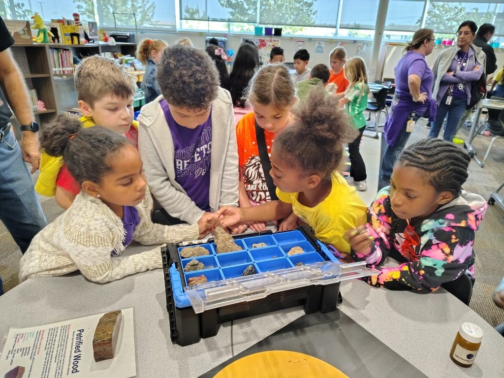 agle Mountain-Saginaw ISD shoots for the stars in an immersive space journey, hosted in the Lake Country Elementary School library services!