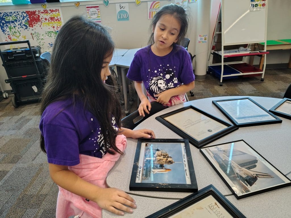 agle Mountain-Saginaw ISD shoots for the stars in an immersive space journey, hosted in the Lake Country Elementary School library services!